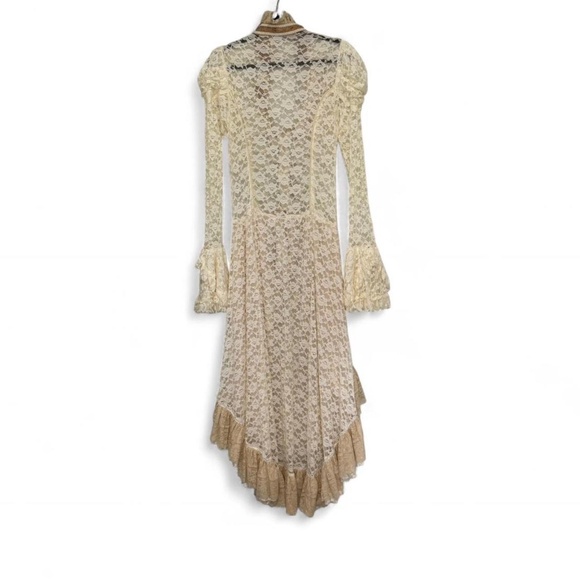 Romantic Lace Ruffle Maxi Dress - Picture 2 of 2